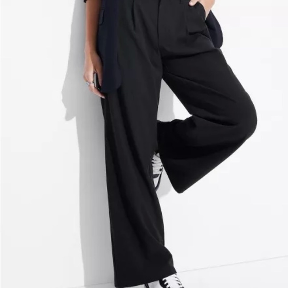 Wild Fable Black Wide-Leg Trousers